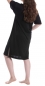 Preview: Damen Nachthemd, Sleepshirt, 100% Seide, Schwarz, M